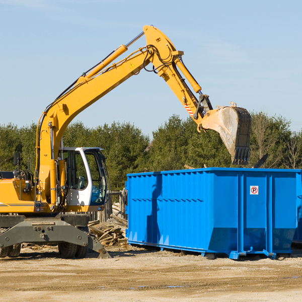 can i choose the location where the residential dumpster will be placed in Madison County TX